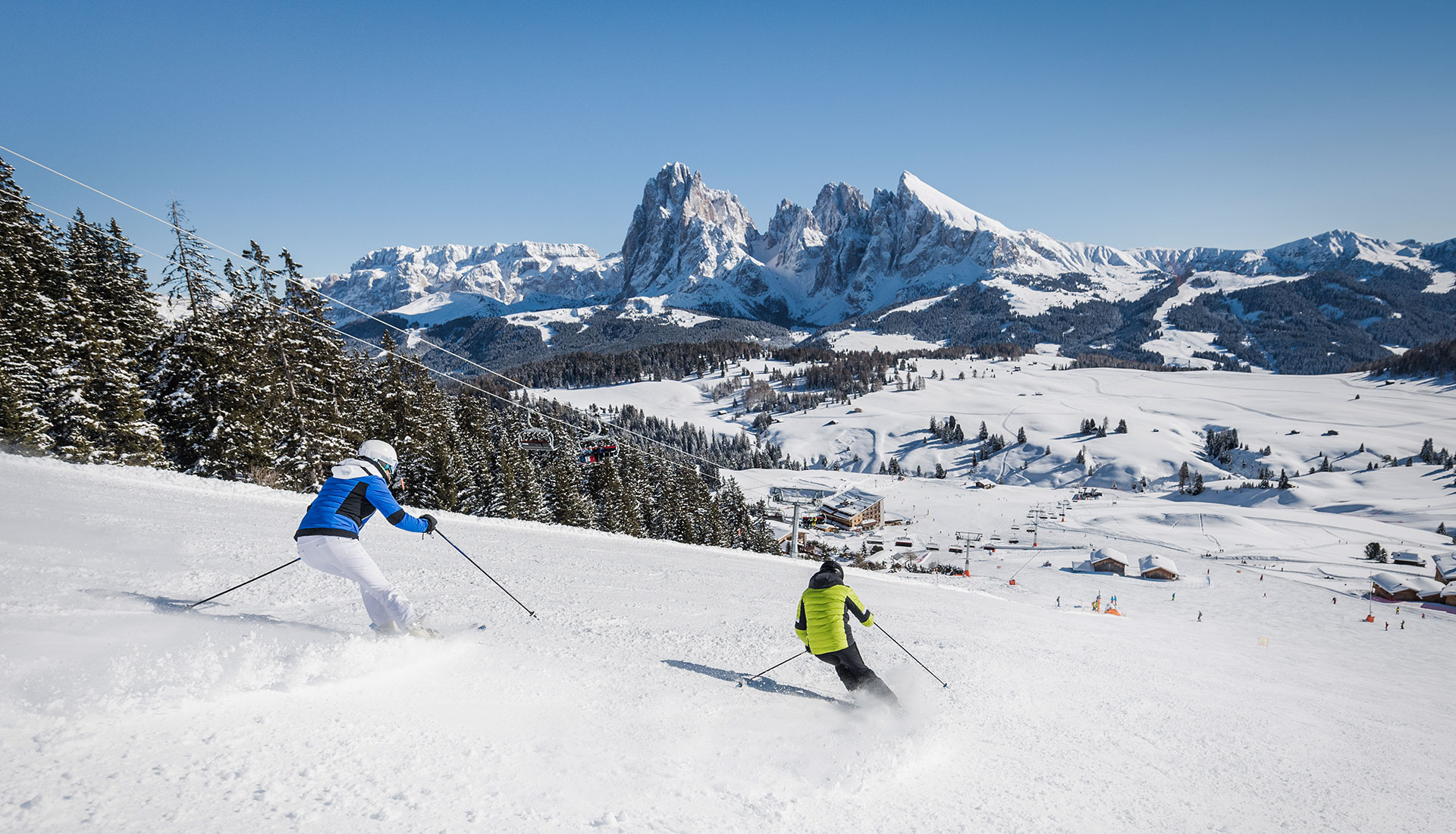 skiing Seiser Alm